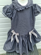 DREAM 0-8 years GIRLS traditional school uniform grey drop waist dress