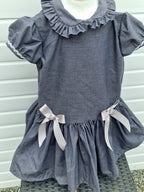 DREAM 0-8 years GIRLS traditional school uniform grey drop waist dress