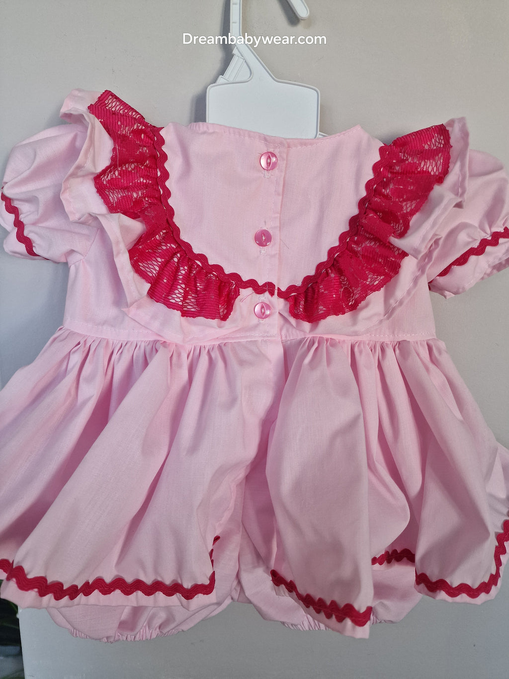 12-18 months little piglet pink fuchsia 2 part set