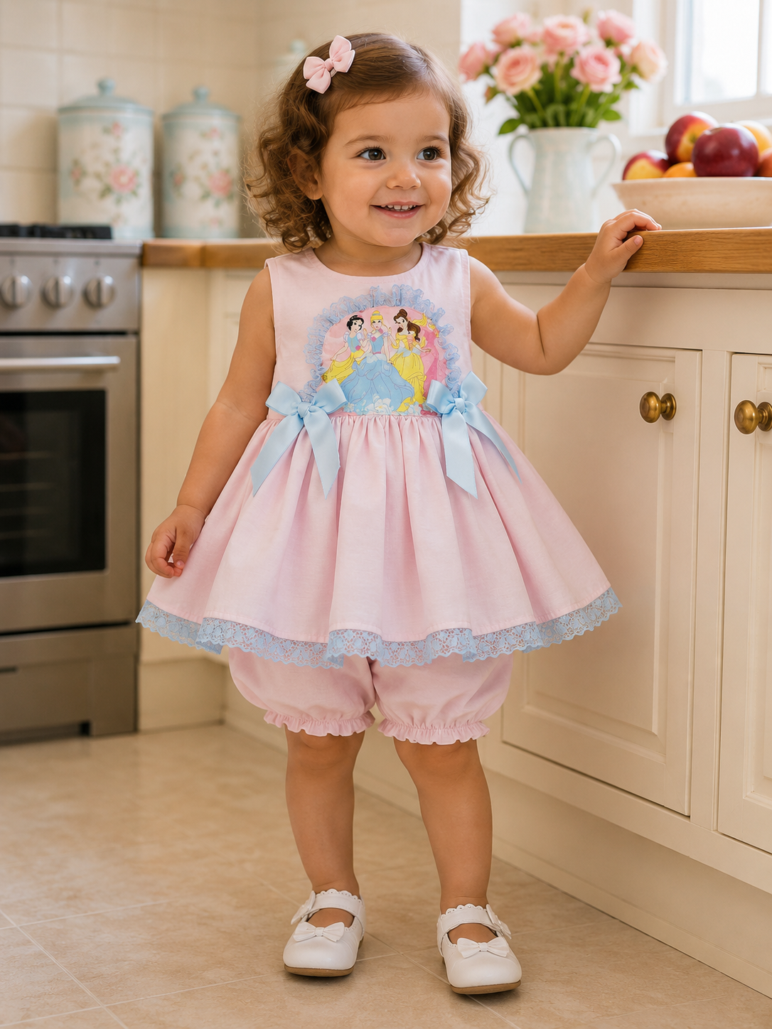 Princess long top and bloomers 2 piece set 2-6 years