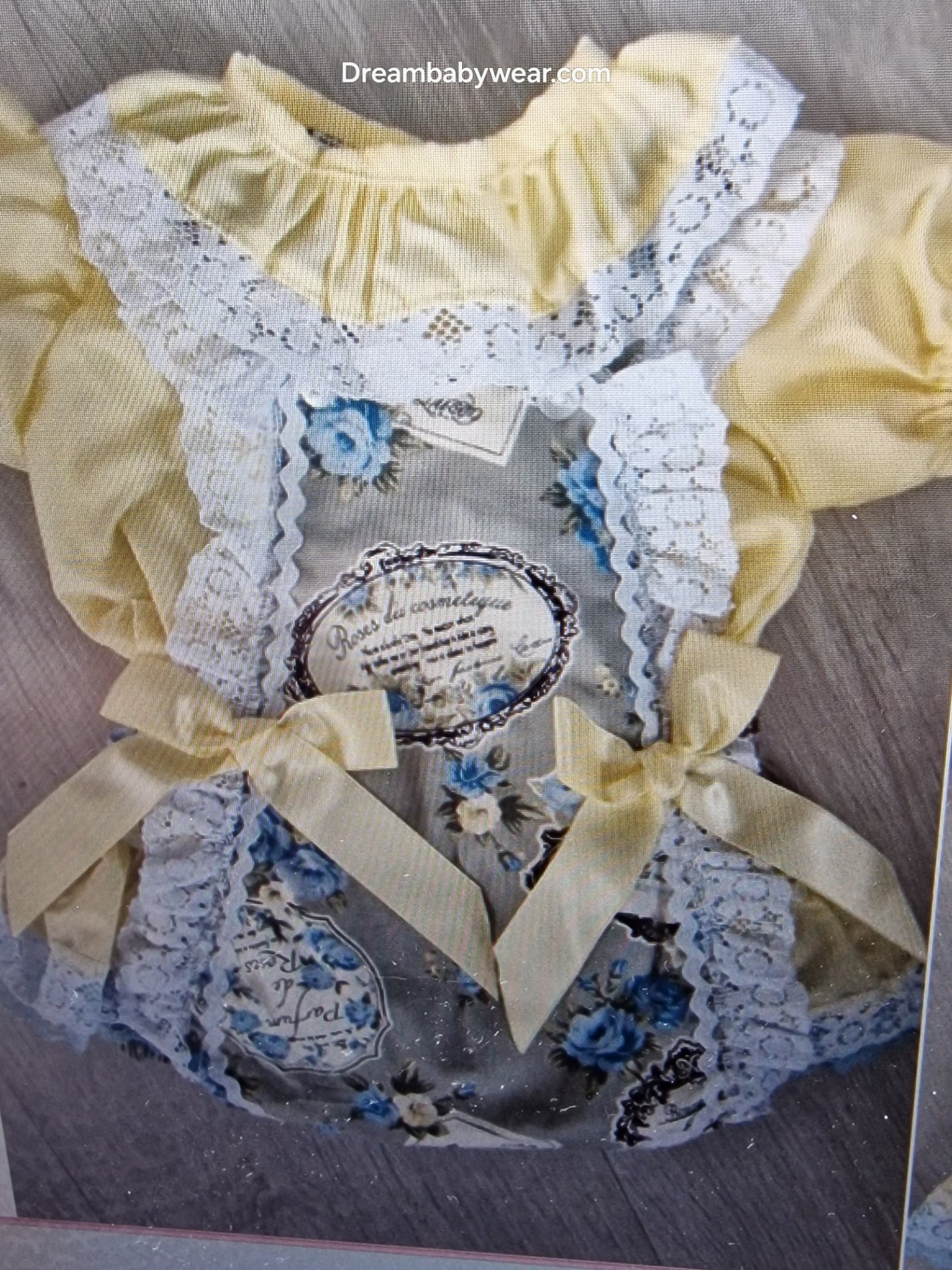 Sale 0-3 months 4-5 years lemon blouse and grey frilly romper