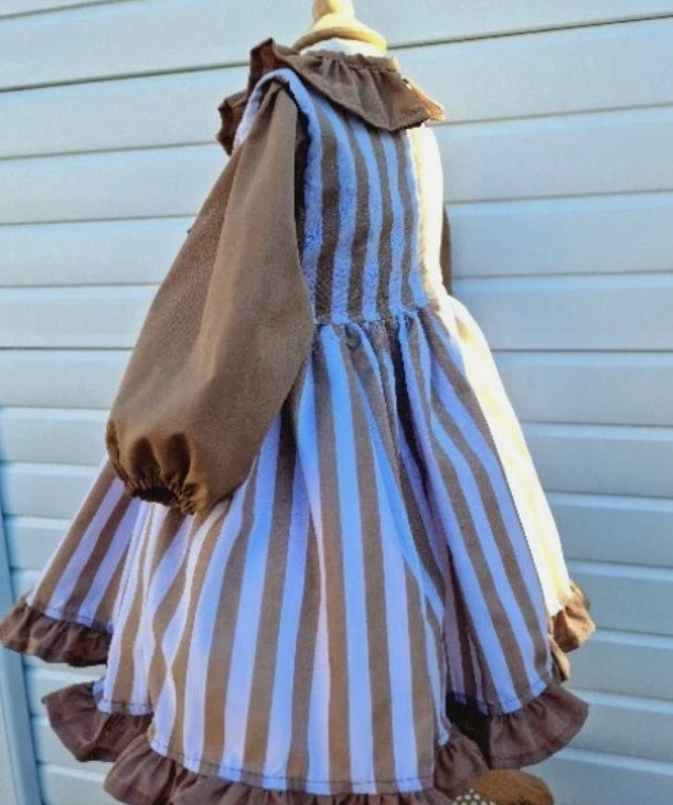 SALE 12-18 months  traditional  blouse and pinafore 2 piece set