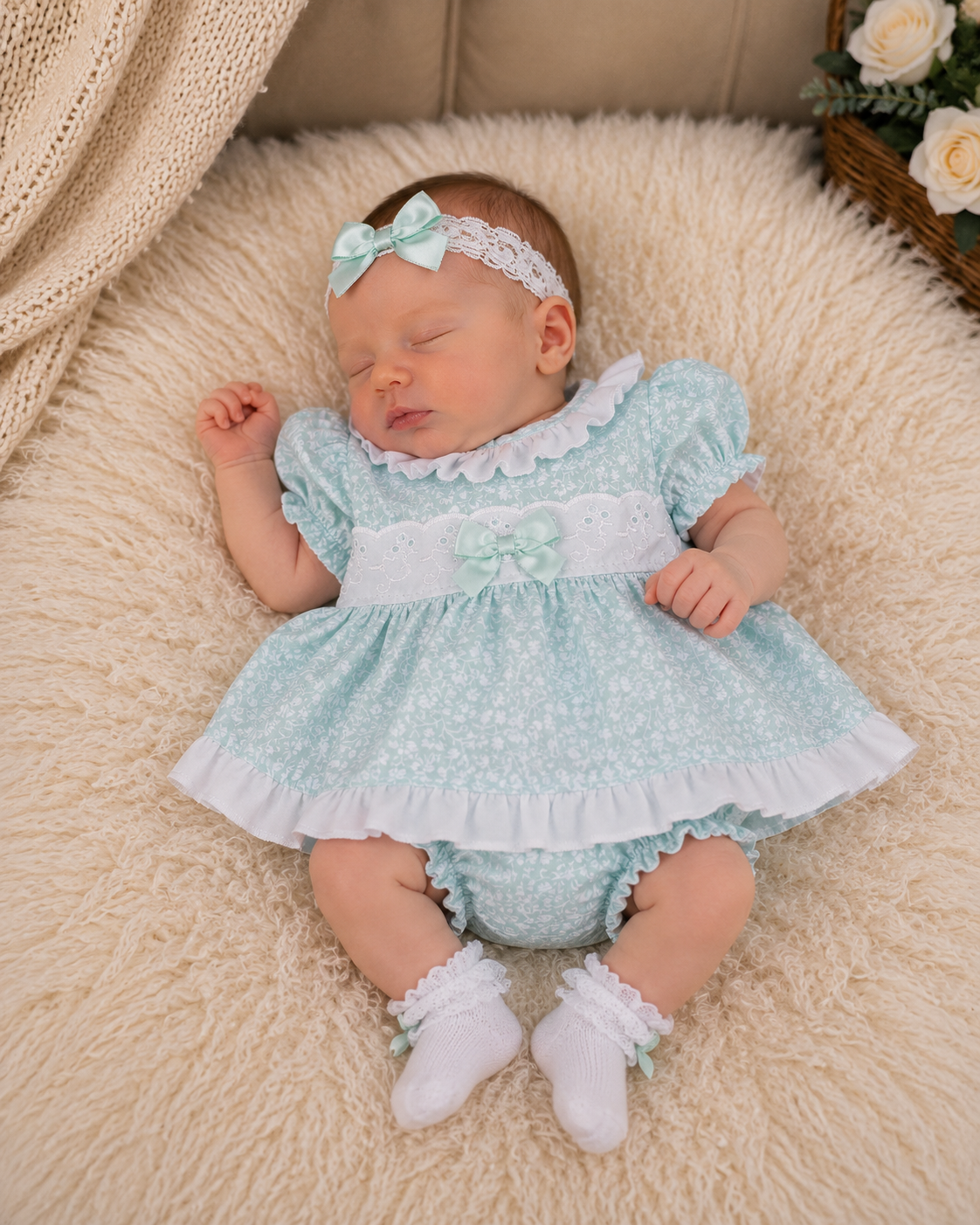Dream t dress knickers headband set 6 colours 0-18 months