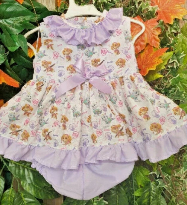 SALE 18-24 months Paw patrol lilac trim top and knickers set