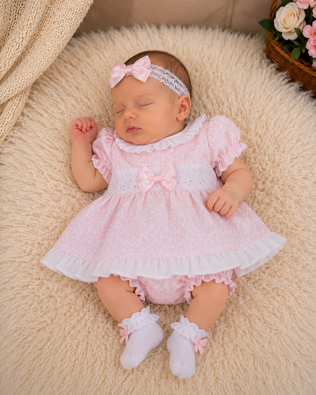 Dream t dress knickers headband set 6 colours 0-18 months