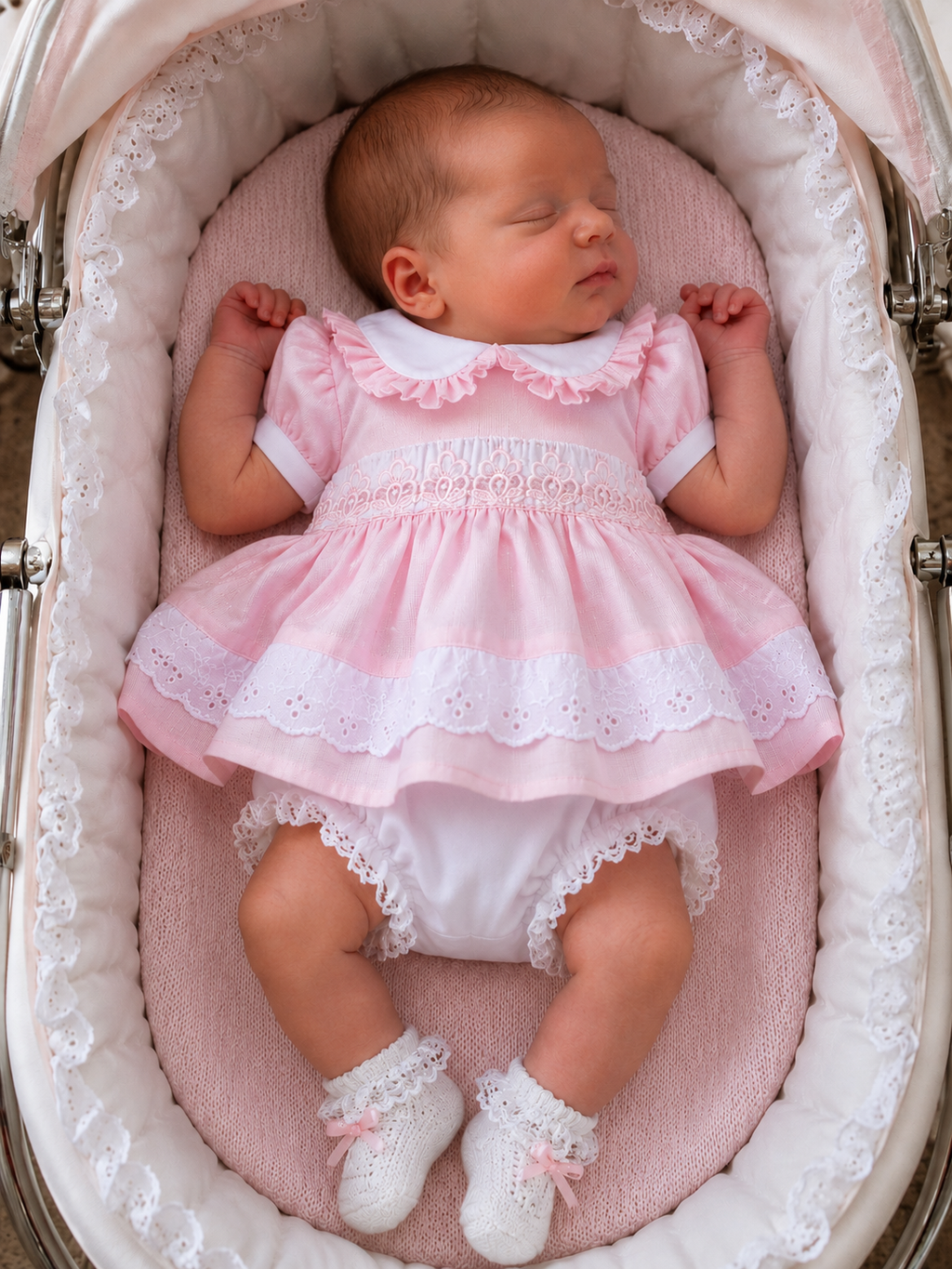 Dream dress and knickers set  0-12 months