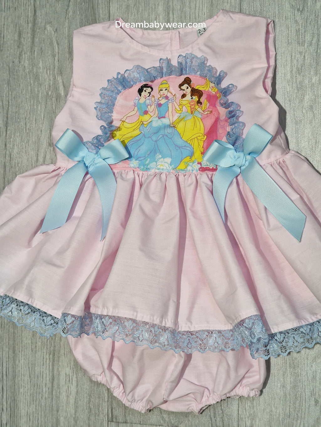 Princess long top and bloomers 2 piece set 2-6 years