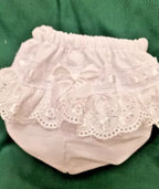 DREAM 0-5 BABY GIRLS ROMANY BRODERIE TRIM FRILLY KNICKERS VARIOUS COLOURS