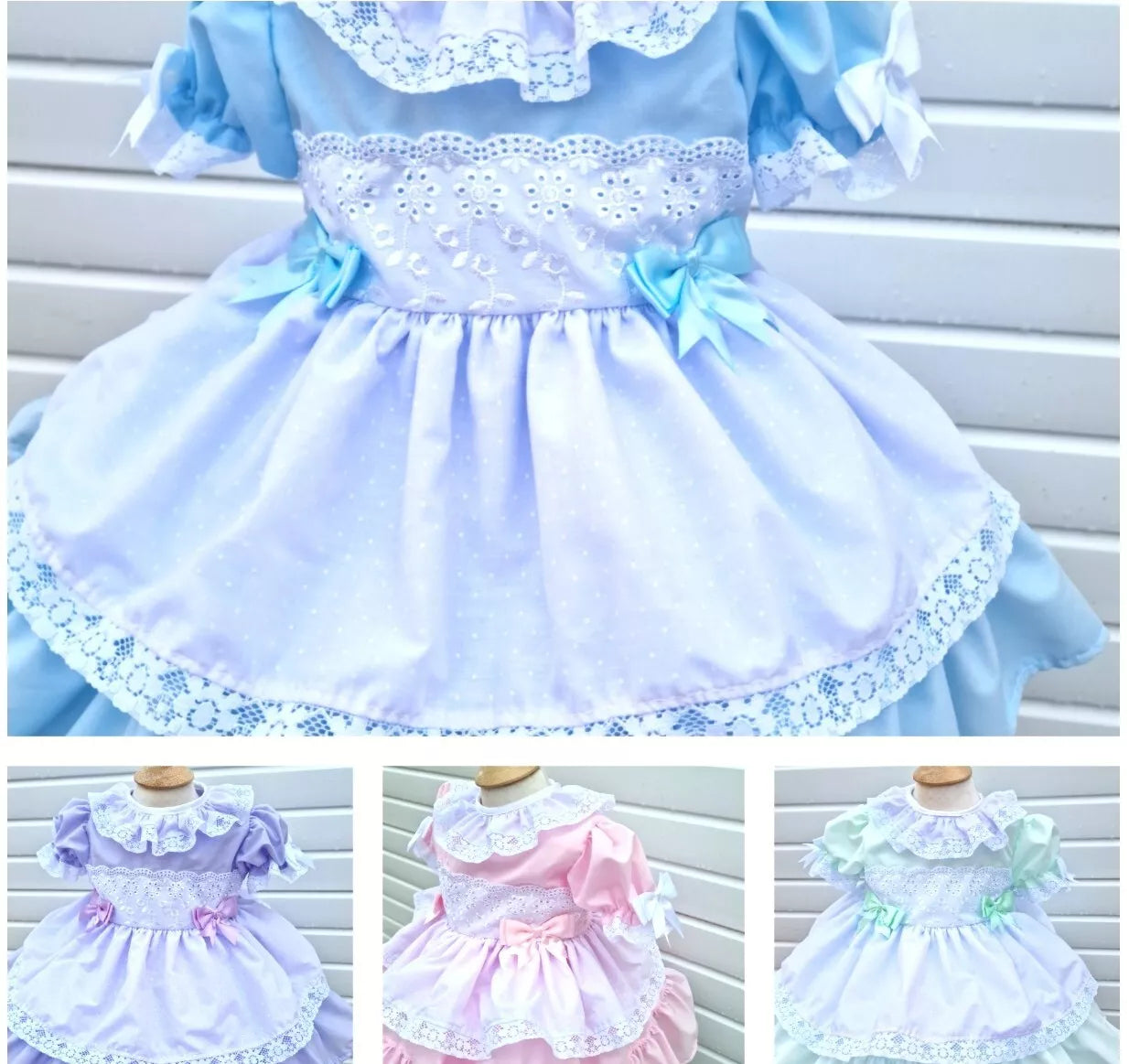 DREAM 0-7 years BABY GIRLS Romany Spanish layered frilly net dress 4 colours