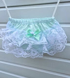 DREAM 0-5 BABY GIRLS frilly bum knickers diaper cover sky mint pink lilac lemon
