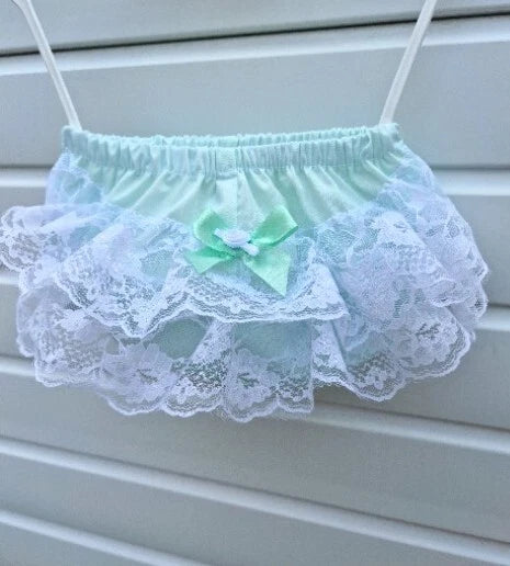DREAM 0-5 BABY GIRLS frilly bum knickers diaper cover sky mint pink lilac lemon