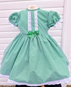 DREAM 0-8 years GIRLS traditional  gingham school uniform lined dress 4 colours