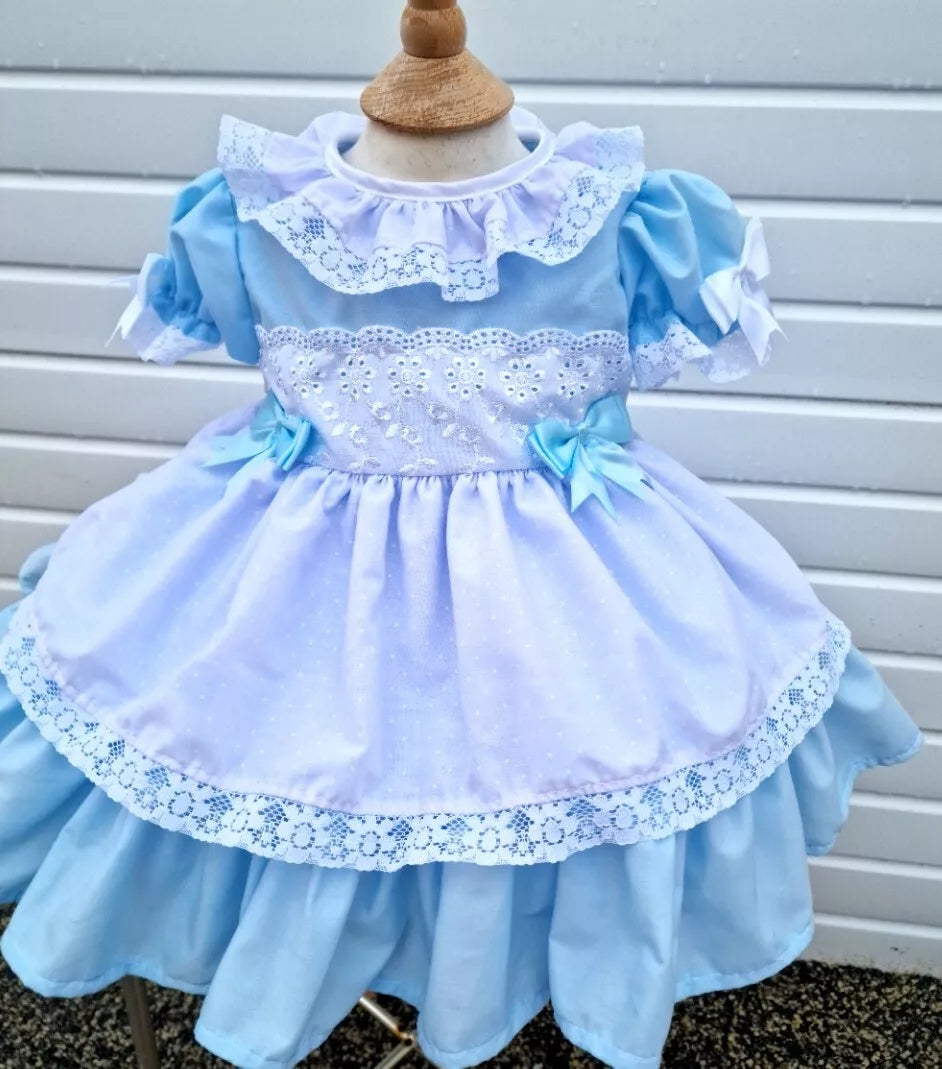 DREAM 0-7 years BABY GIRLS Romany Spanish layered frilly net dress 4 colours