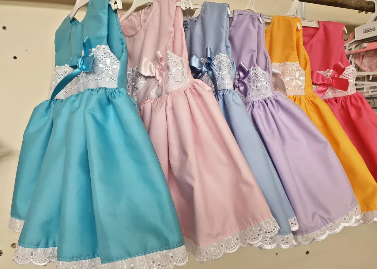DREAM 0-8 years BABY GIRLS sleeveless twirly skirt summer lined dress colors