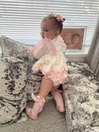 DREAM 0-5 YEARS baby girls  Spanish frilly long sleeved top frilly bum pants