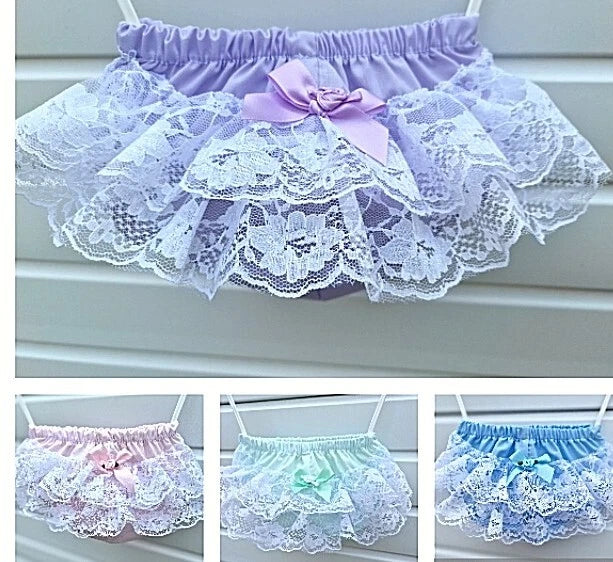 DREAM 0-5 BABY GIRLS frilly bum knickers diaper cover sky mint pink lilac lemon