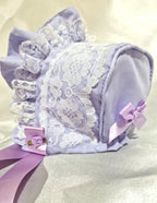 DREAM BABY GIRLS 0- 5 YEARS summer Romany cotton lace and roses frill bonnet hat