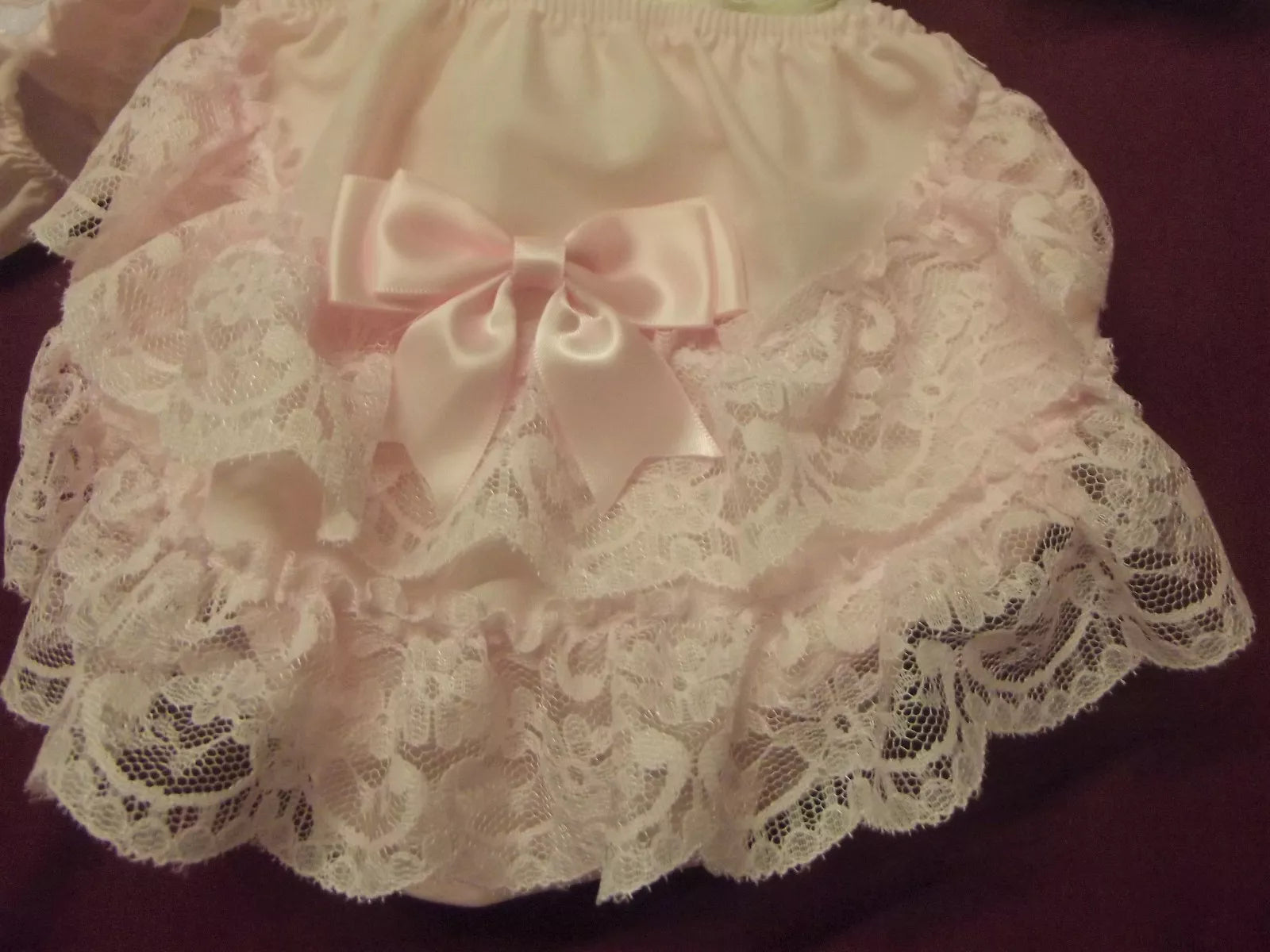 DREAM 0-5 YEARS GIRLS ROMANY FRILLY KNICKERS WHITE PINK LEMON BLUE CREAM REBORN