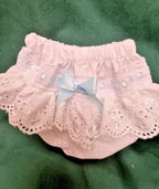 DREAM 0-5 BABY GIRLS ROMANY BRODERIE TRIM FRILLY KNICKERS VARIOUS COLOURS