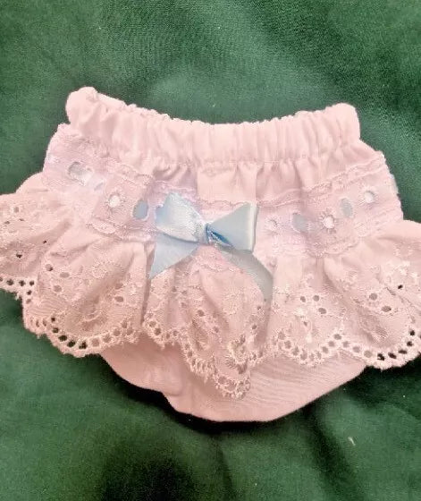 DREAM 0-5 BABY GIRLS ROMANY BRODERIE TRIM FRILLY KNICKERS VARIOUS COLOURS