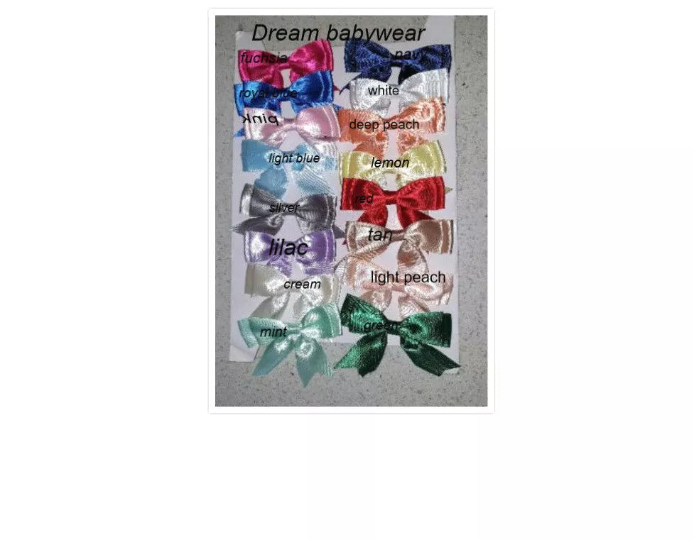 DREAM GIRLS RIBBON BOW CHOICE 16 COLOURS FRILLY SOCKS ALL SIZES OR REBORN DOLLS