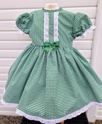 DREAM 0-8 years GIRLS traditional  gingham school uniform lined dress 4 colours