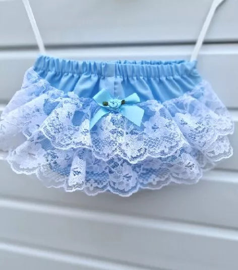 DREAM 0-5 BABY GIRLS frilly bum knickers diaper cover sky mint pink lilac lemon