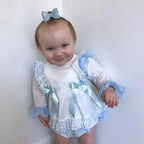 DREAM 0-5 YEARS baby girls  Spanish frilly long sleeved top frilly bum pants