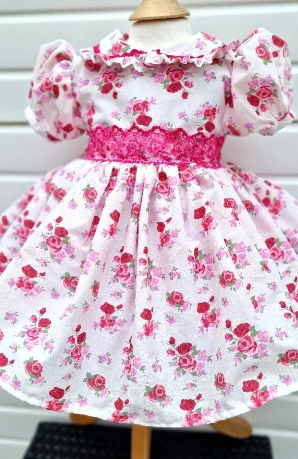 DREAM 0-8 years BABY GIRLS  traditional autumn cream pinks floral twirly dress