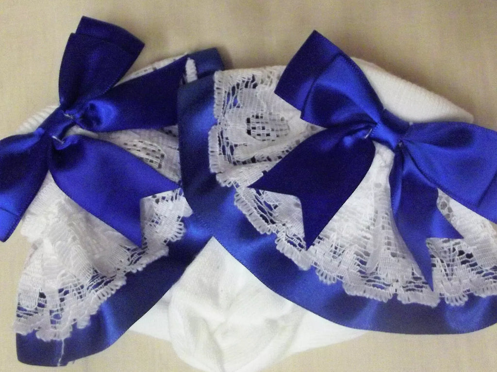 DREAM GIRLS RIBBON BOW CHOICE 16 COLOURS FRILLY SOCKS ALL SIZES OR REBORN DOLLS