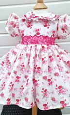 DREAM 0-8 years BABY GIRLS  traditional autumn cream pinks floral twirly dress