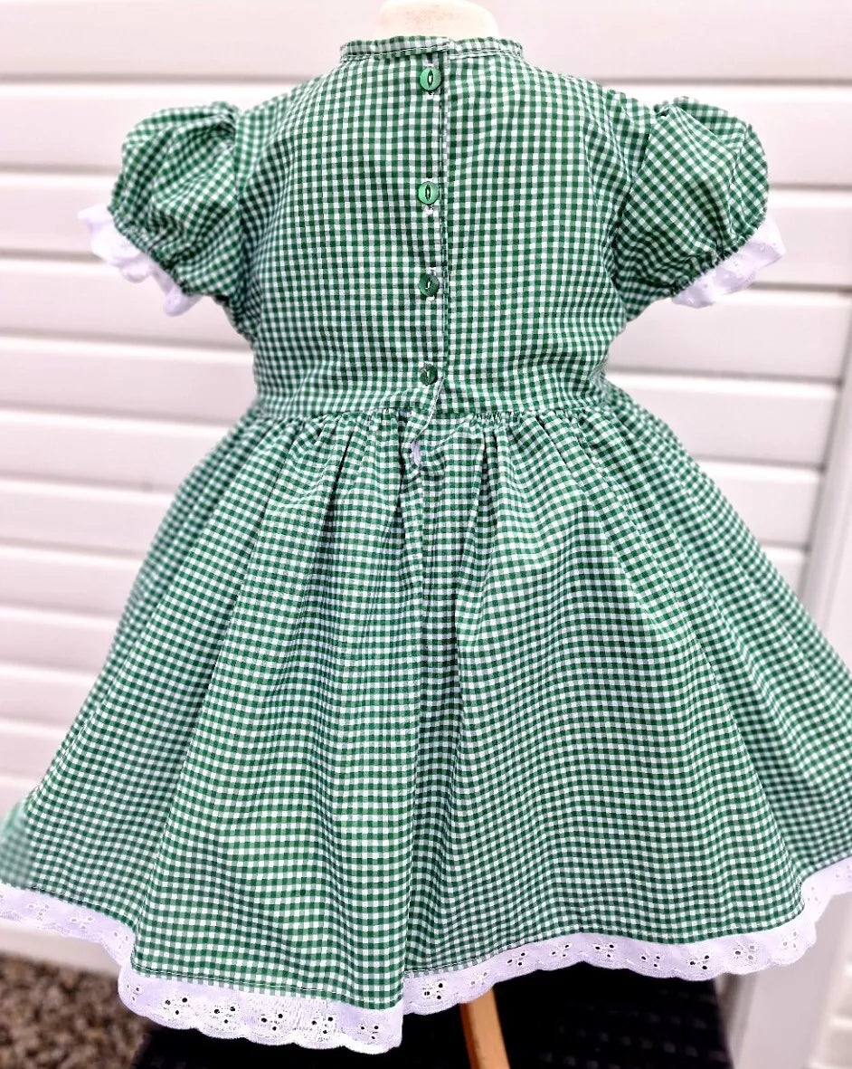 DREAM 0-8 years GIRLS traditional  gingham school uniform lined dress 4 colours