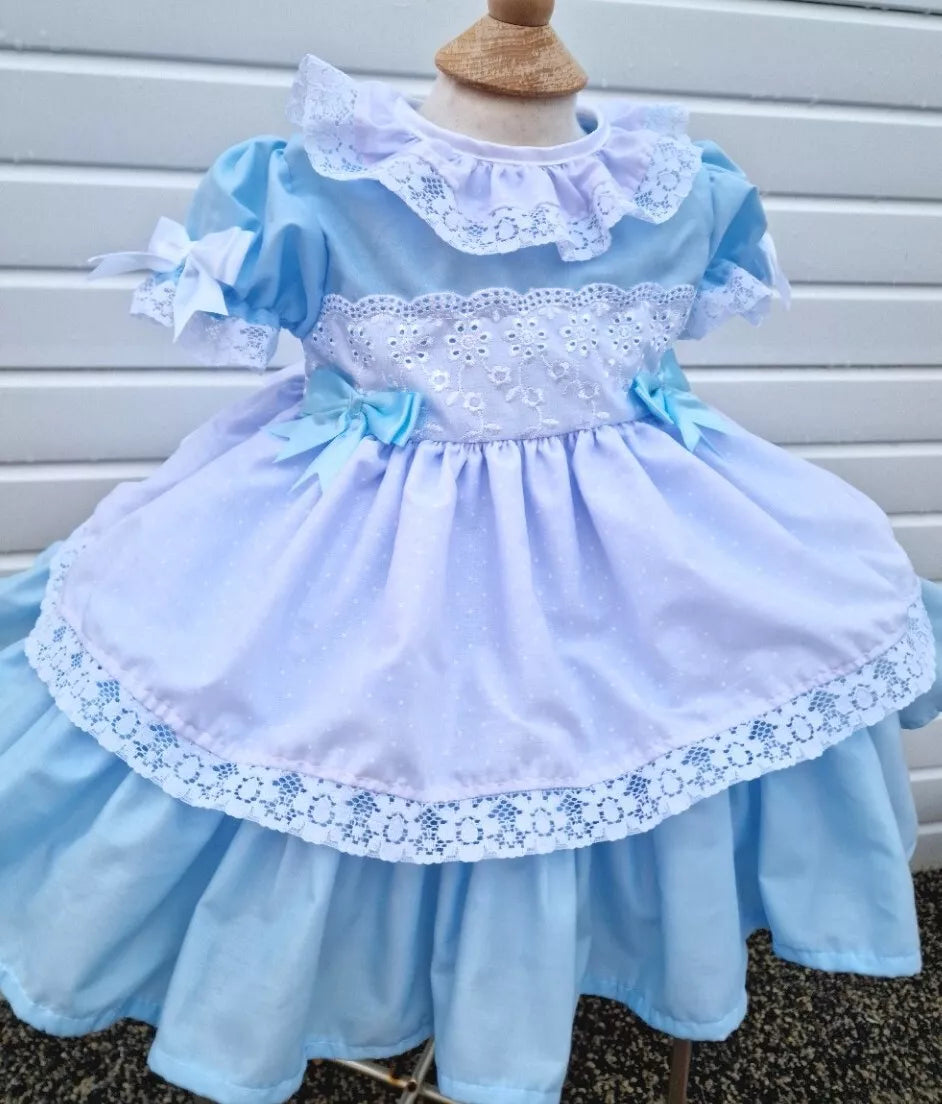 DREAM 0-7 years BABY GIRLS Romany Spanish layered frilly net dress 4 colours