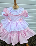 DREAM 0-7 years BABY GIRLS Romany Spanish layered frilly net dress 4 colours