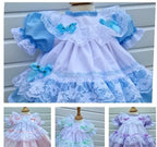 DREAM 0-8 YEARS baby girls vintage traditional frilly netted  dress 8 colours