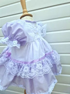 DREAM 0-8 YEARS baby girls vintage traditional frilly netted  dress 8 colours