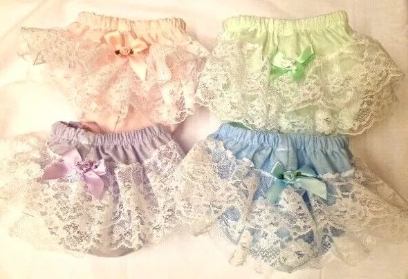 DREAM 0-5 BABY GIRLS frilly bum knickers diaper cover sky mint pink lilac lemon