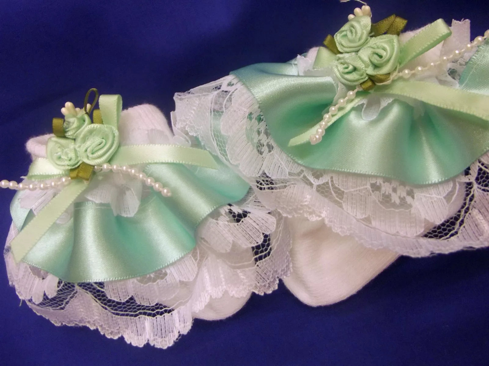DREAM GIRLS ROMANY RIBBON  ROSES COLOURS FRILLY SOCKS ALL SIZES OR REBORN DOLLS