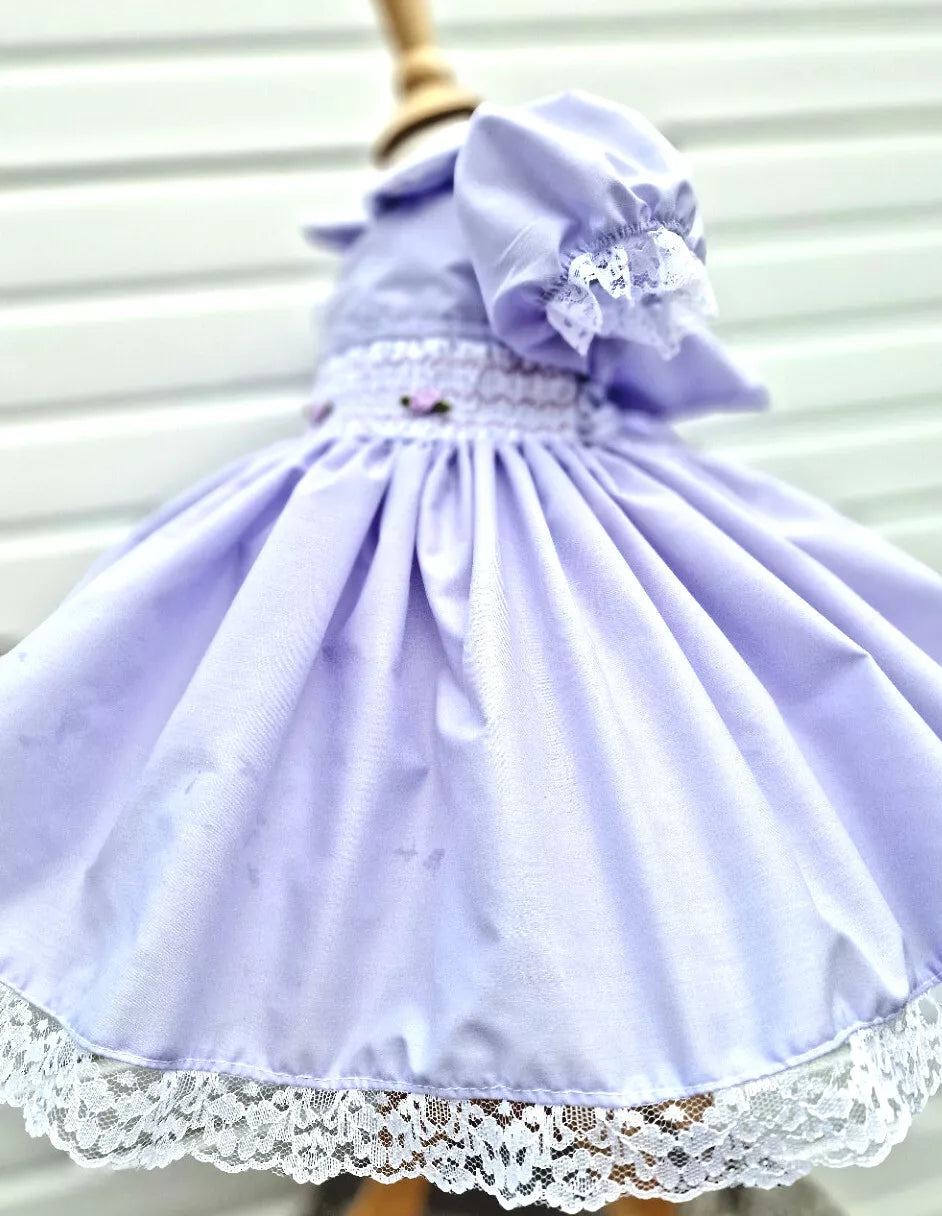 DREAM 0-8 years BABY GIRLS  traditional smocked  twirly dress various colours
