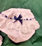 DREAM 0-5 BABY GIRLS ROMANY BRODERIE TRIM FRILLY KNICKERS VARIOUS COLOURS