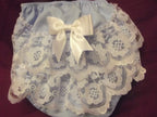 DREAM 0-5 YEARS GIRLS ROMANY FRILLY KNICKERS WHITE PINK LEMON BLUE CREAM REBORN
