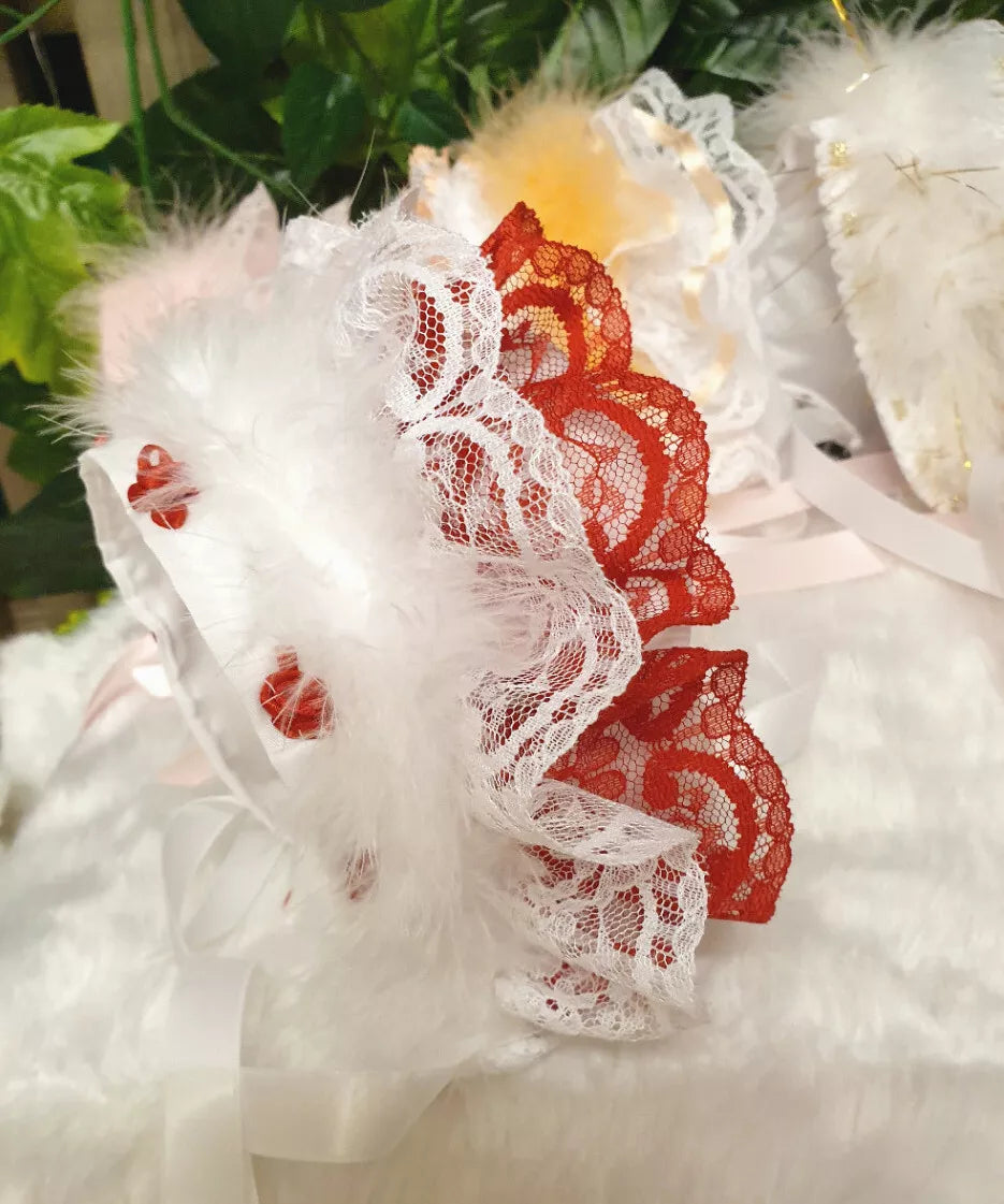 DREAM 0-3 year baby girl frilly bonnet pink white gold red peach or reborn dolls