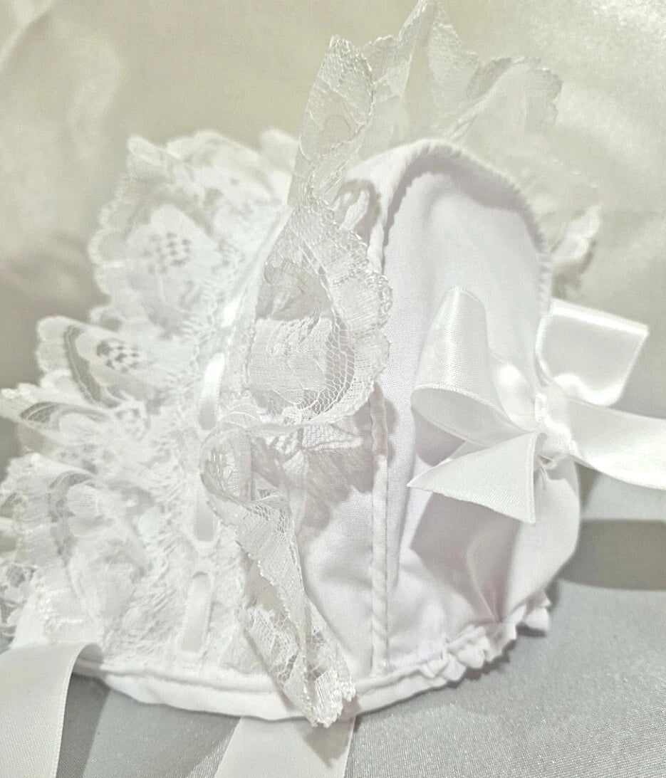 DREAM BABY GIRLS 0- 5 YEARS Spanish Romany summer cotton frilly lined bonnet cap