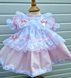 DREAM 0-8 YEARS baby girls vintage traditional frilly netted  dress 8 colours