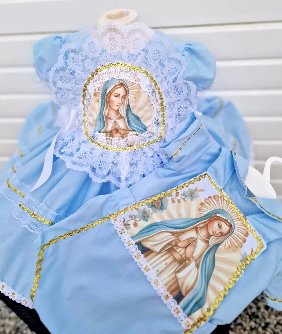 DREAM 0-6 years BABY BOYS holy da  Lady holy day  Romany shirt and romper set