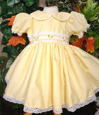 DREAM 0-8 years BABY GIRLS  traditional smocked  twirly dress various colours