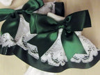 DREAM GIRLS RIBBON BOW CHOICE 16 COLOURS FRILLY SOCKS ALL SIZES OR REBORN DOLLS