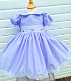 DREAM 0-8 years BABY GIRLS  traditional smocked  twirly dress various colours