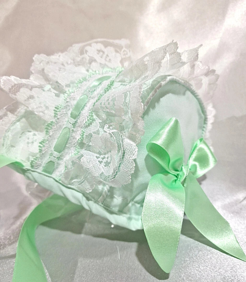 DREAM BABY GIRLS 0- 5 YEARS Spanish Romany summer cotton frilly lined bonnet cap