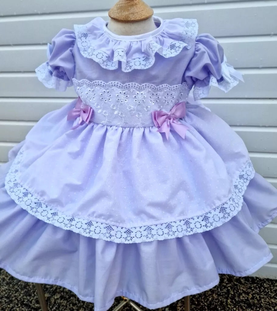 DREAM 0-7 years BABY GIRLS Romany Spanish layered frilly net dress 4 colours